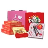 Custom Printer Cheap Wholesale Colourful Pink  Disposable Food Delivery Carton Paper Pizza Packaging Box 1