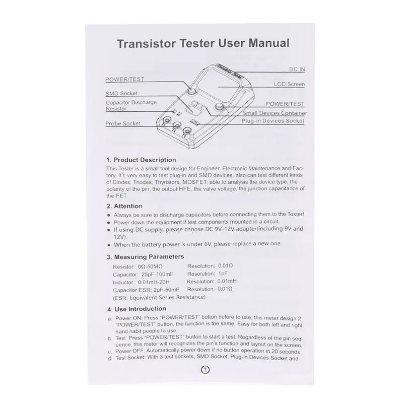 BSIDE ESR02PRO цифровой Транзистор тестер Емкость Сопротивление индуктивности LCR метр мультиметр SMD компоненты ESR измерение