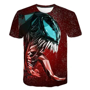 

Venom Compression Shirt 3D Printed T Shirts kids 2019 Summer Cosplay Costume Short Sleeve Tops boys Clothing