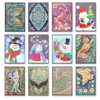 

DIY Diamond Painting Notebook 5D DIY Mandala Special Shaped Diamond Embroidery Cross Stitch A5 Notebook Diary Book A192