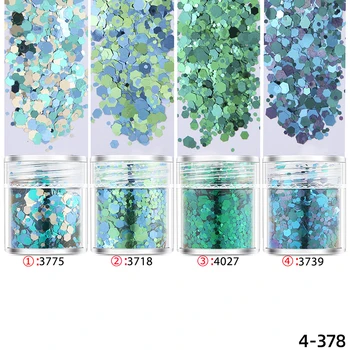 

Hexagon Glitter Sequin Mix Set Christmas Party Shining Embellishment For Resin Crafts UV Resin Pigment Festive Jewelry Tools