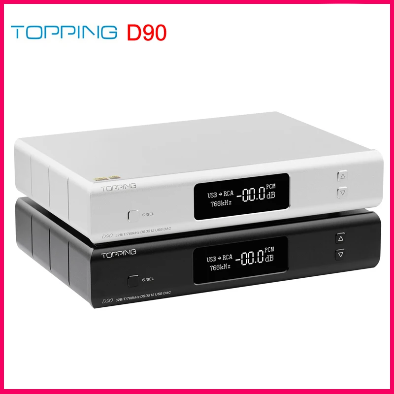 TOPPING D90 AK4499 AK4118 полностью сбалансированный DAC Bluetooth 5 0 DSD512 32 бит/768 кГц Hi Res