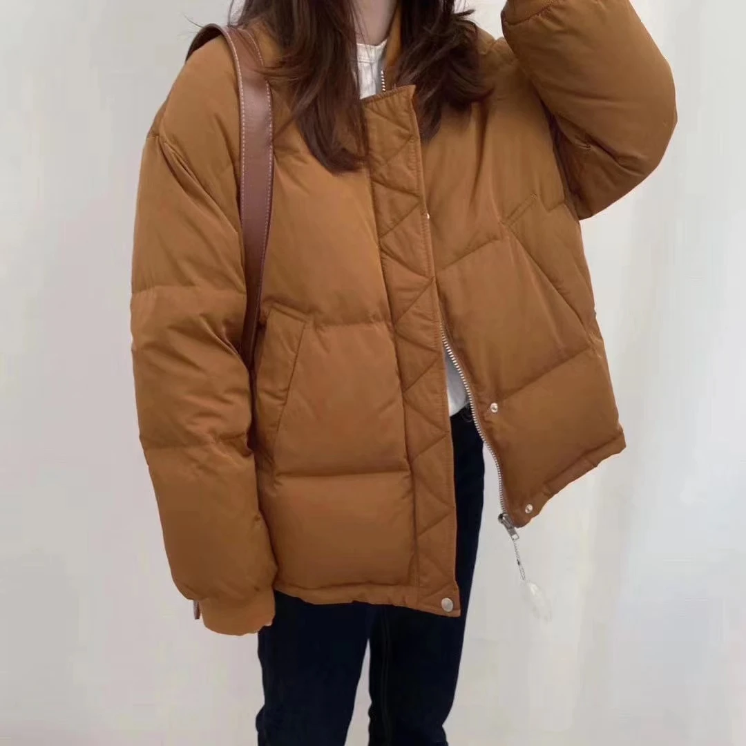 khaki down coat womens