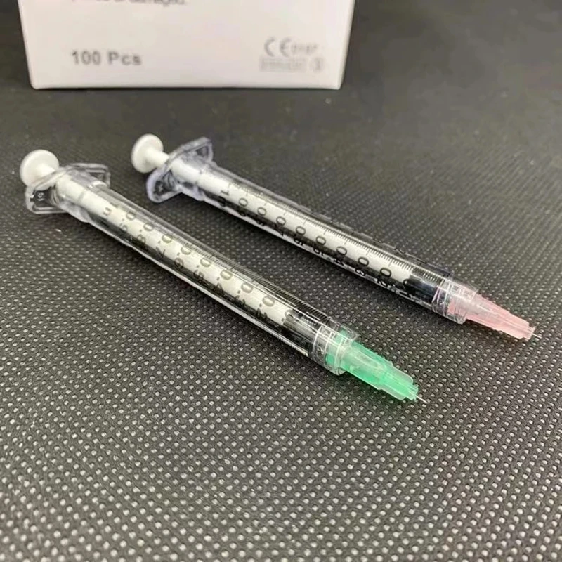 34G 1.5/2.5mm Sterile Meso Needle Lip Needles for HA Acid Hyaluron Pen Syringe Remove Wrinkle Tool