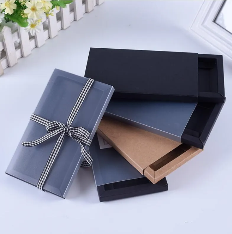 20pcs Phone Case Packaging Box Drawer Paper Cardboard Box With Matte Sleeve Gift Box Jewelry Display Box