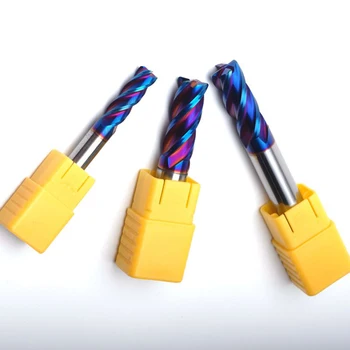 

1-4mm HRC65 Corner Radius End Mill Tungsten Carbide Steel CNC Milling Cutter Tool 4 Flutes Cutter Deg R0.2 R0.5 R1 Metal Router