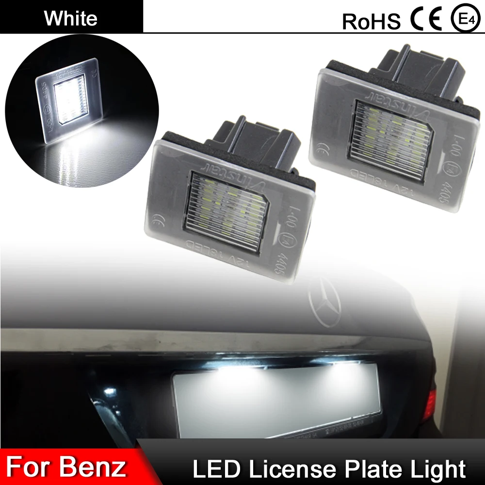 1 пара для Benz W176 W156 R172 X166 W166 W447 высокое Яркость Белый светодиодный номерной знак