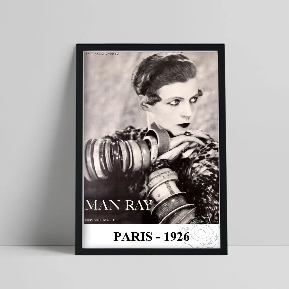 額装済/Nancy Cunard Paris 1926/マン レイ Man Ray Poster - Nancy Cunard with Bracelets (Lot 363