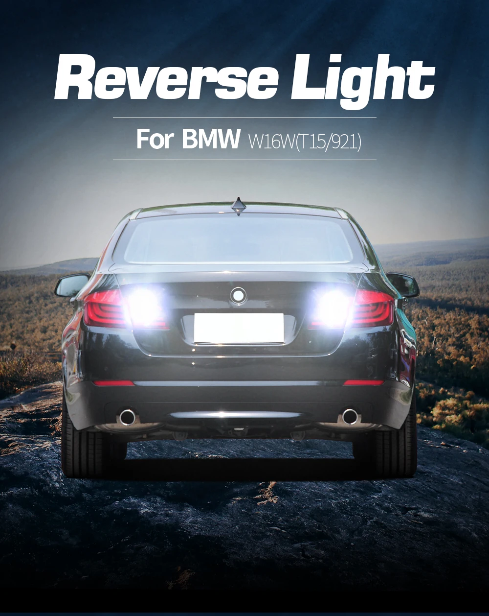 2pcs 1200Lm T15 W16W LED Canbus Bulbs led Car Backup Reverse Lights for BMW  5 Series E60 E61 F10 E90 F11 X5 E70 Mini Cooper R56 - Price history &  Review
