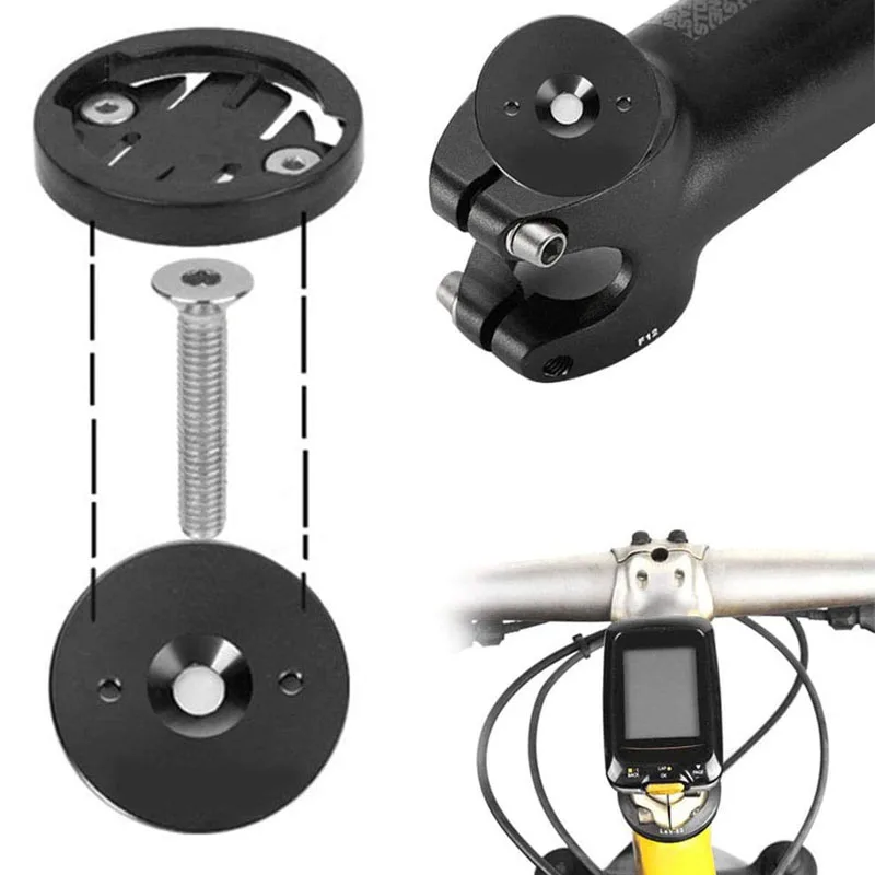Bike Computer Mount MTB Code Table Base Holder Stem Top Cap Cycling Stopwatch GPS Speedometer For Garming Bryton Cateye
