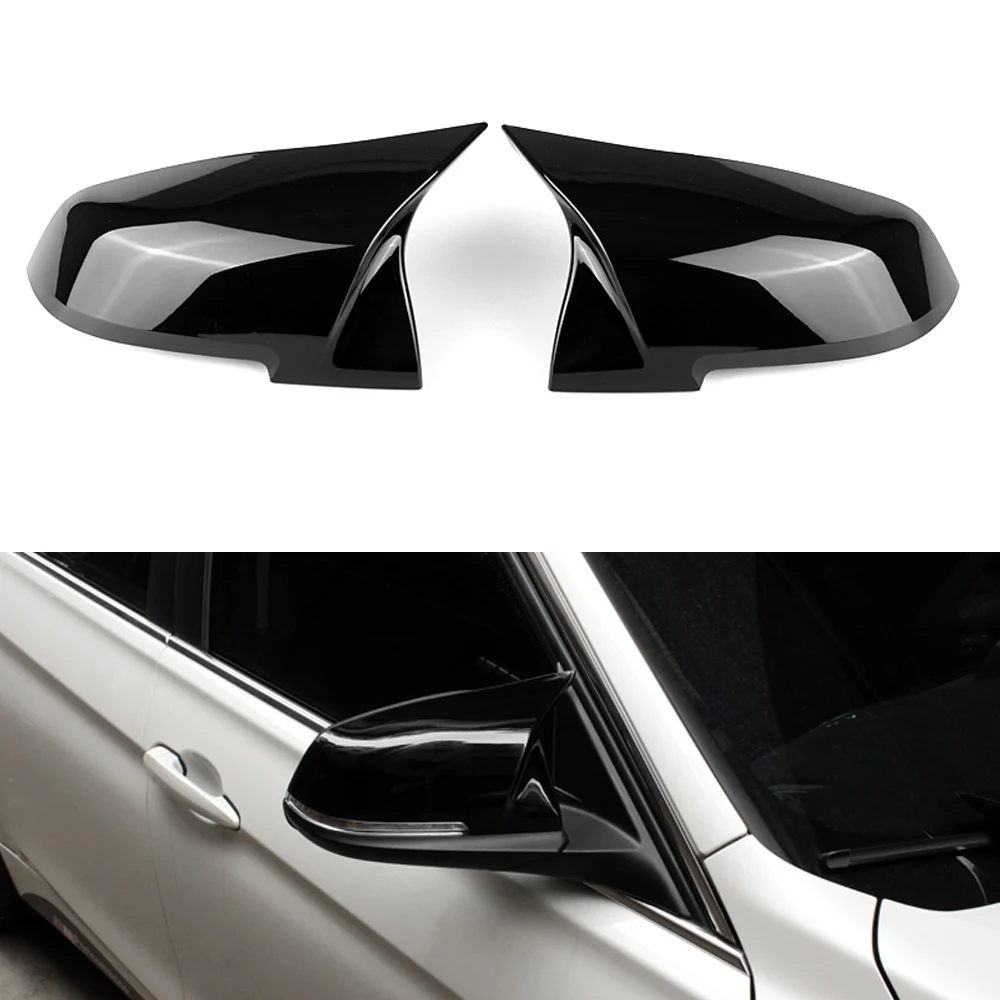 1 пара M внешний вид автомобиля боковое зеркало Кепки для BMW F20 F21 F22 F23 F87(M2) F30 F31 F34 F32 F33 F36 E84 ABS Пластик карбоновое Зеркало Обложка
