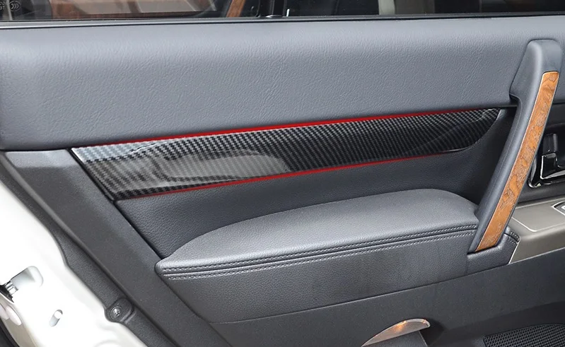 4 шт. хромированные накладки на панели дверей для Mitsubishi Pajero IV Мицубиси Паджеро 4 2008