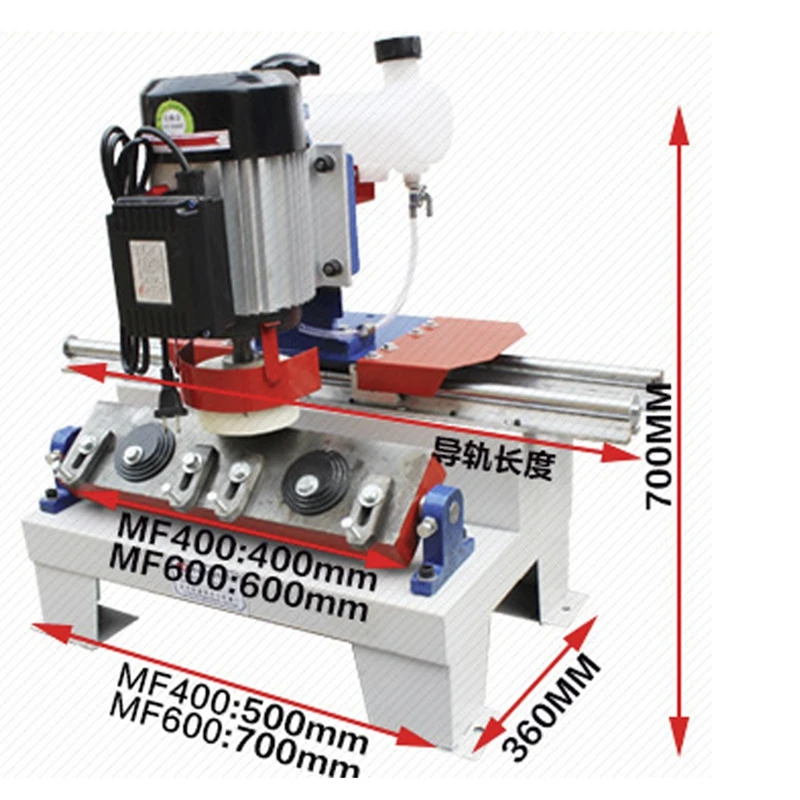 MF400 precision linear grinder machine for sharpening knives Horizontal grinding machine 220V / 380V 550W / 2.1KW 400MM