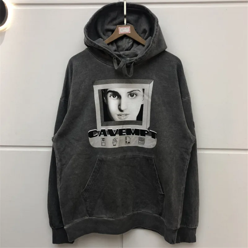 Высококачественные толстовки с капюшоном c. E Cav Empt для мужчин и женщин, Уличная Повседневная одежда из хлопка с выстиранной вышивкой, с нашивкой в стиле хип-хоп, с капюшоном