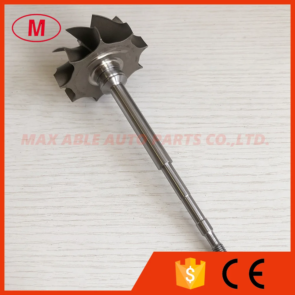 K26 54.55x64.4mm 9 blades 145.5mm shaft length Turbine wheel&shaft/turbo wheel turbocharger parts