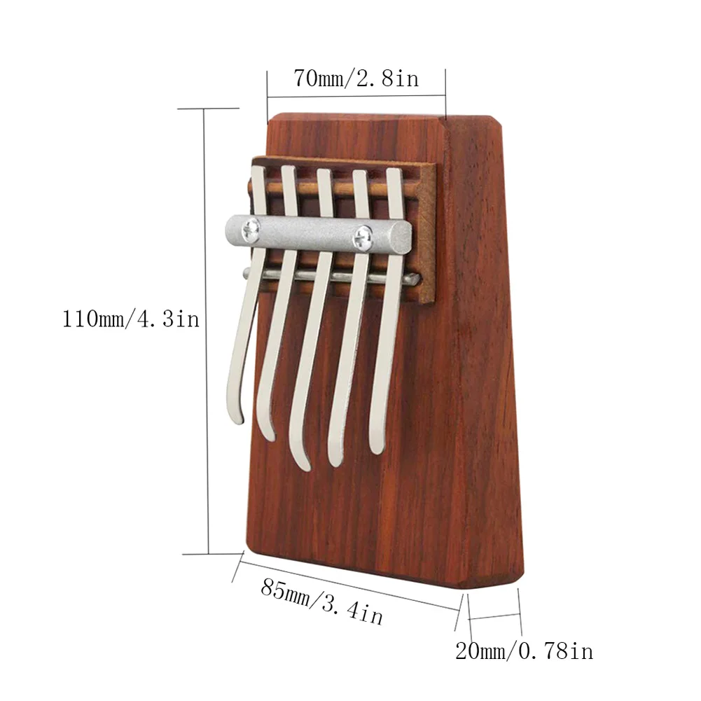 Пальчиковая доска мини-клавиатура Kalimba инструмент развлечения тон ручной подарок большой палец пианино портативный 5 ключ Дети Начинающий музыкальный