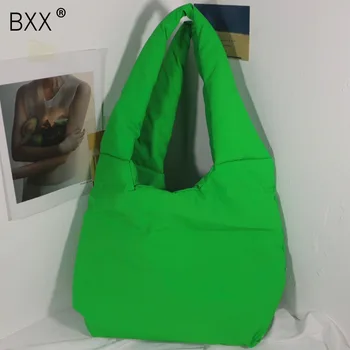 

[BXX] Casual Nylon High Capacity Bags For Women 2020 Winter Branded Shoulder Handbags and Purses Female Trend Travel Bag HP038