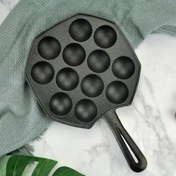 

bakery tools 12 holes DIY Pan Takoyaki octopus balls baking grill mold burning Plate Maker kitchen cooking tools bakeware
