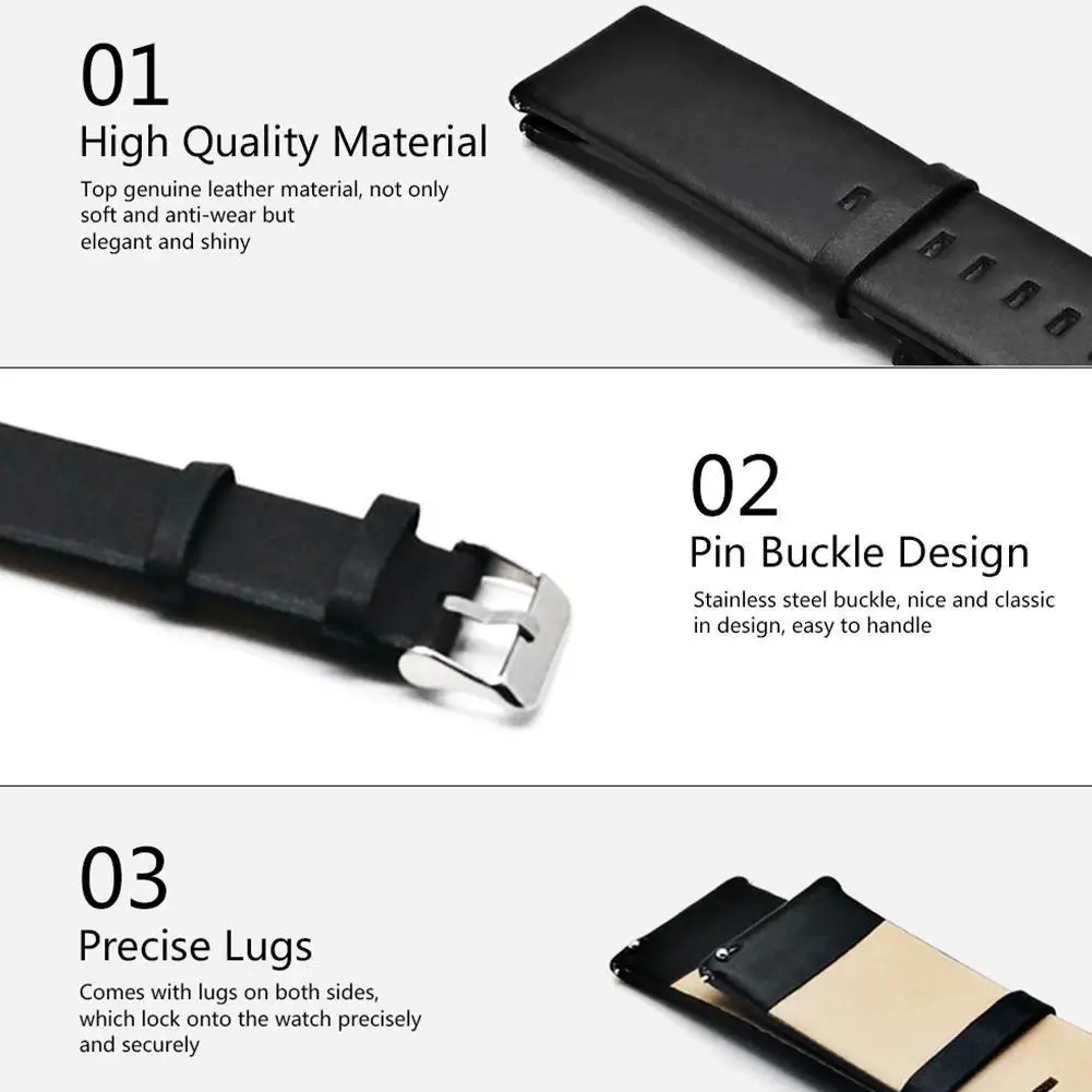 

New Leather Watch Band Strap For Xiaomi Watch Bracelet Replacement Wrist Strap Band Accessories V2O0