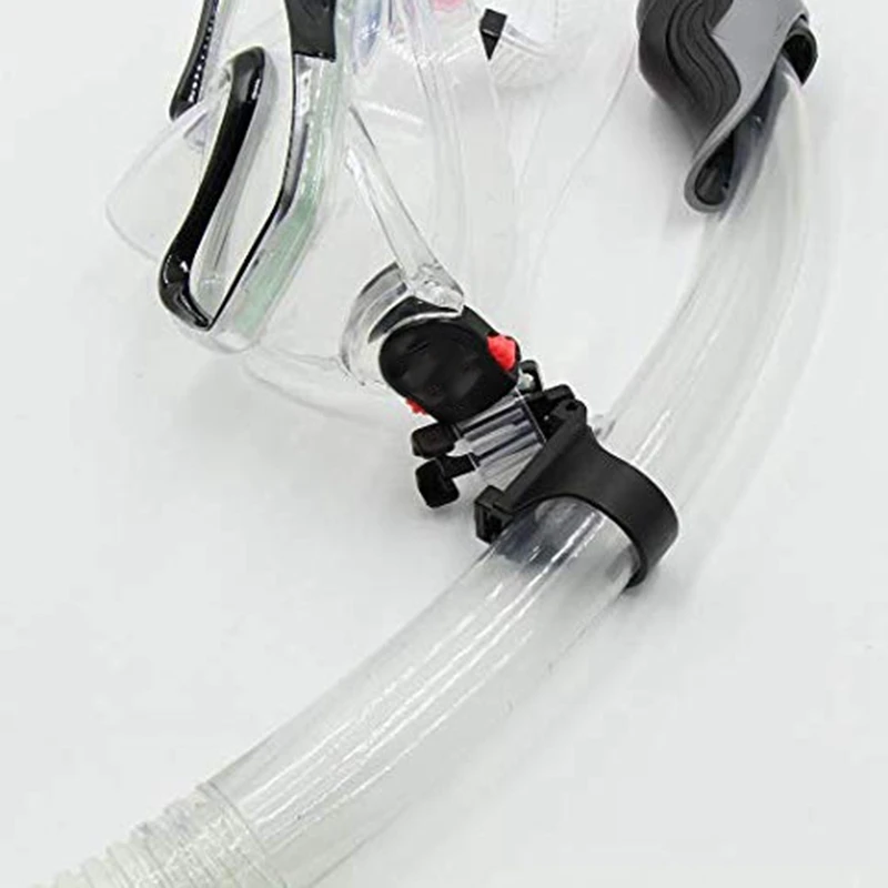 8 Pack Plastic Scuba Diving Snorkel Gear Spare Parts Accessories Kit Diving Accessories Black Suitable for Elliptical Tube Snork