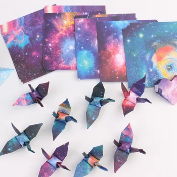 

6.3cm Starry Sky Square Children's DIY Making Origami Paper Crane Lovely Material Birthday Gift