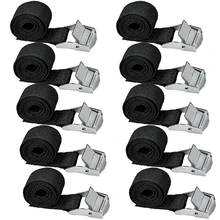 Aliexpress - 10pcs Black Fastening Straps with Buckle Wear-resistant Lashing Straps with Lock for Attaching to Bicycle Carrier