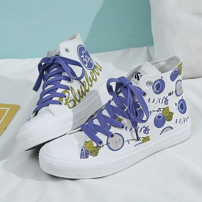 

Women Canvas Shoes 2020 Spring Summer Sneakers Woman Joker High Top Flat Student Casual Shoes Female Sneakers Chaussure Femme