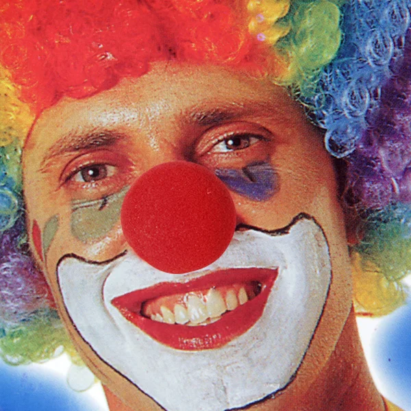 Red Circus Clown Nose - Party Costume Accessories for Red Nose Day - Pack of 2