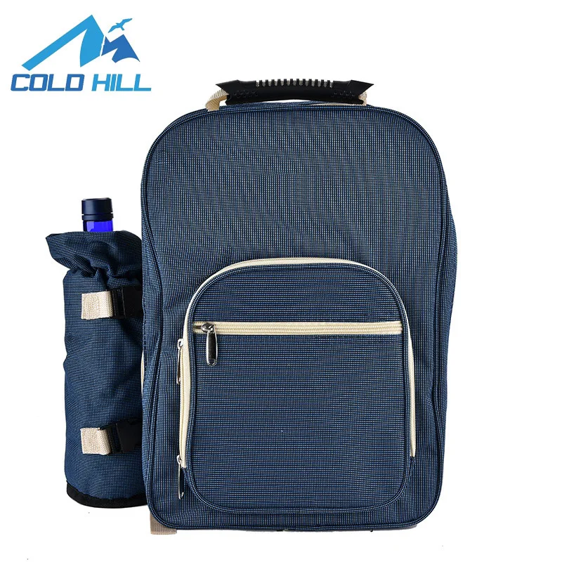 blue Открытый походный рюкзак для пикника Сумка Школьный костюм для четырех человек мешок для хранения тепла сумка для барбекю Plegable Picnic - Цвет: blue