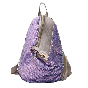 

2020 New Design Sequins Leather Shoulder bag University Backpack Women’s Fashion Trend Large Capacity Bagpack For Girl /E