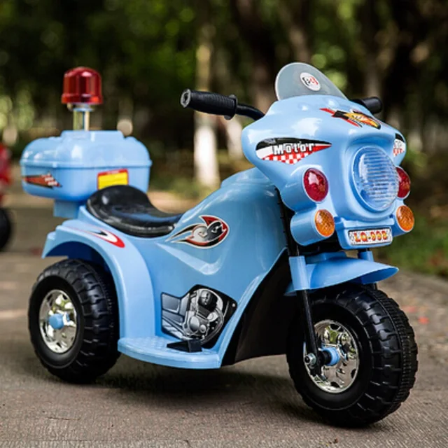 ON SALE!! Price 75 Day The New Children Electric Car Motorcycle Tricycle Baby Stroller Police Toy 5