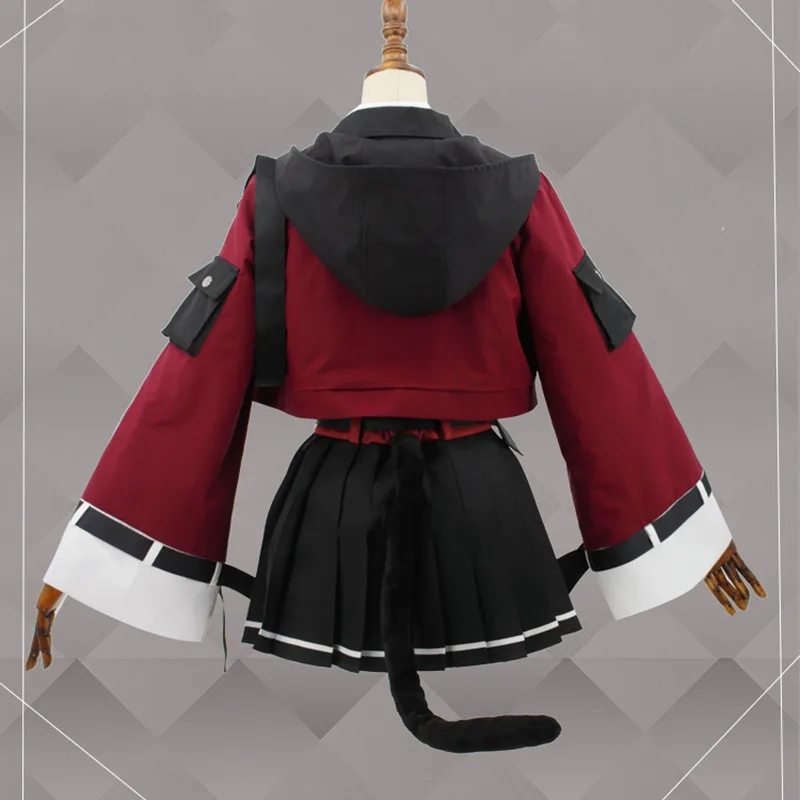 Skyfire костюм игра Arknights Косплей взрослых Модное пальто костюмы на Хэллоуин для женщин куртка вечерние форма для девочек наряд юбка красный