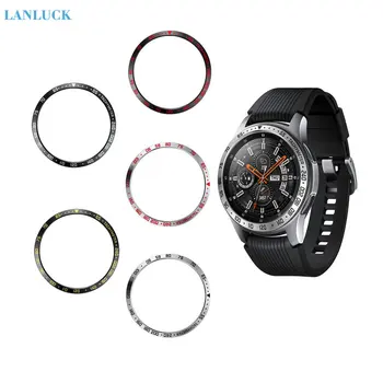 

Stainless Steel smartwatch Cover For Samsung Galaxy Watch 46MM/42mm frontier Dial Bezel Ring Adhesive Cover Anti Scratch Parts