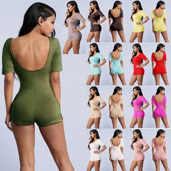 

Daily OWLPRINCESS 2016 Summer New Style Tight Sexy Onesie Short Onesie
