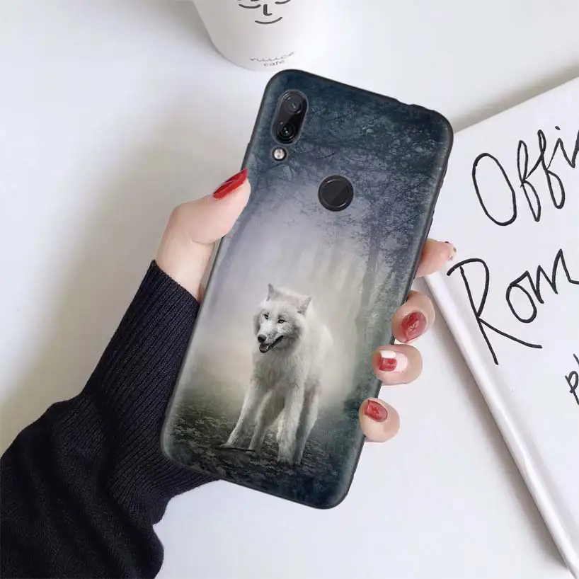 Чехол с волком для Xiao mi Red mi Note 7 8 K20 7S 7A 6 6A Pro S2 5 mi Play 9T CC9 E A1 A2 Lite F1