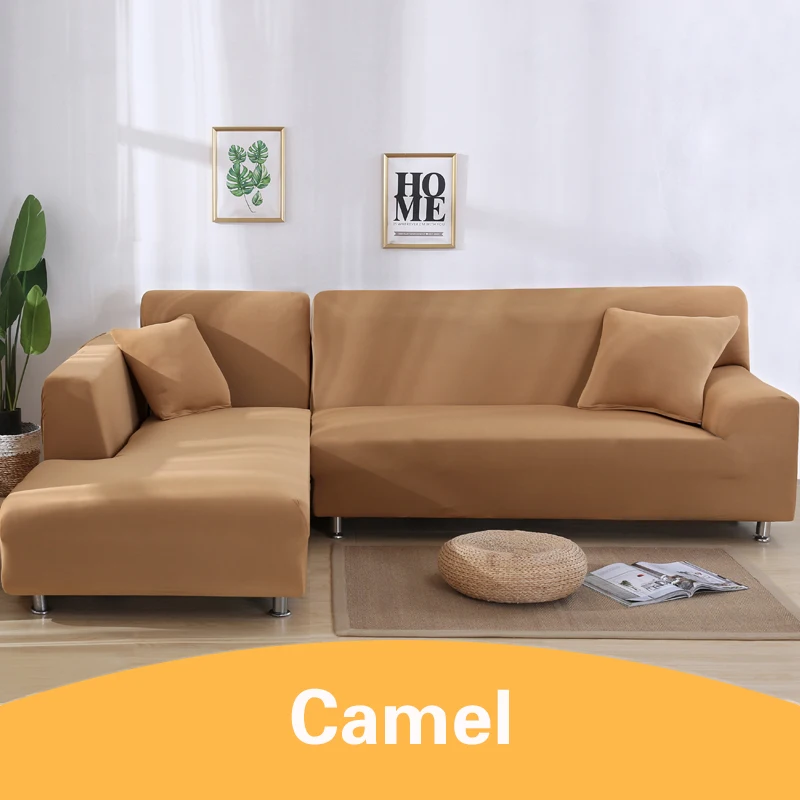 camel Сплошное волшебство Диван Крышка для гостиной RoomCorner секционный чехлов стоматологическое кресло крышка протектор 1/2/3/4 местный плотно Обёрточная бумага 2 шт - Цвет: camel