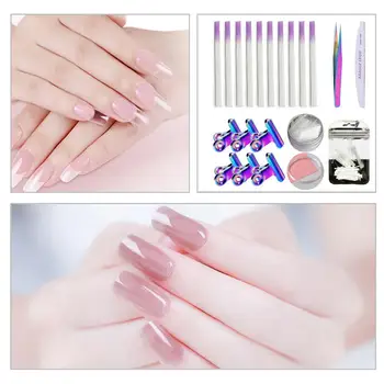 

Color Plated Nail Extension Fiber Suit Fiberglass Nail Kit for Women Fiberglass Nail Kit Anself Fiber Nails Glass Acrylic Nail