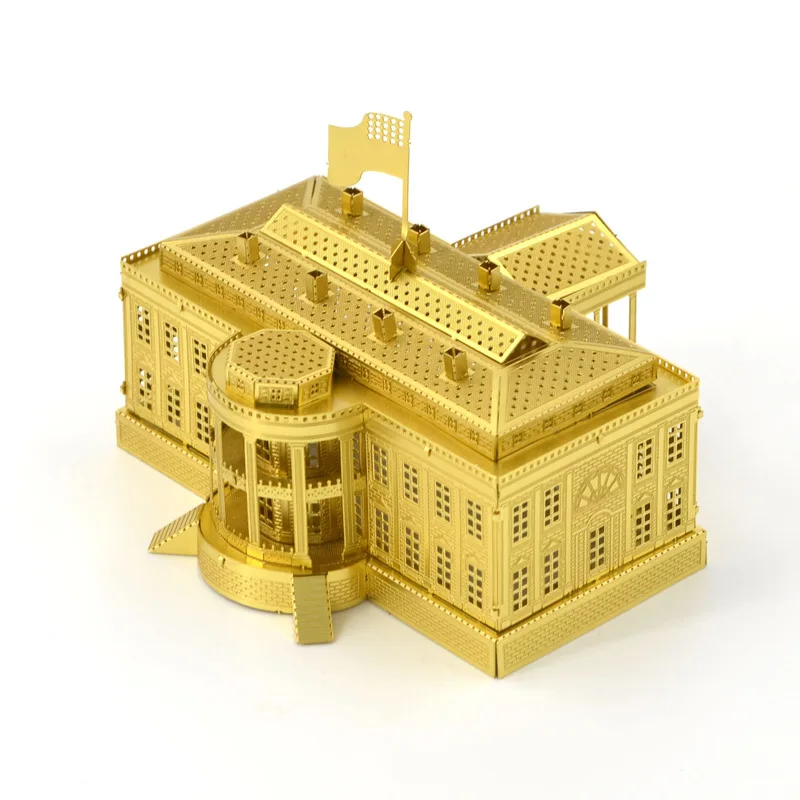 3D металлические головоломки золотые модели наборы DIY лазерная резка головоломки модель Развивающие игрушки для взрослых детей - Цвет: 5