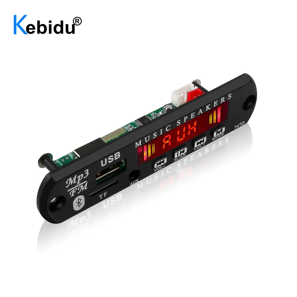 Беспроводной Bluetooth MP3 плеер KEBIDU аудиомодуль Плата декодера сделай сам USB TF FM радио