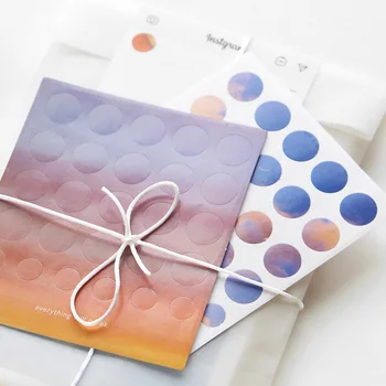 

3Sheets Cute Adhesive Decor Stickers Kawaii Dot Stickers Paper Sticker For Kids DIY Scrapbooking Diary Stationery Supplies