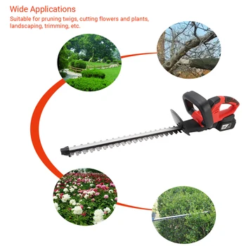 

Electric Hedge Trimmer Pruning Shears Rechargeable Weeding Hedge Household Mower Garden Tools Upgraded Dual Blade is Rust-proof
