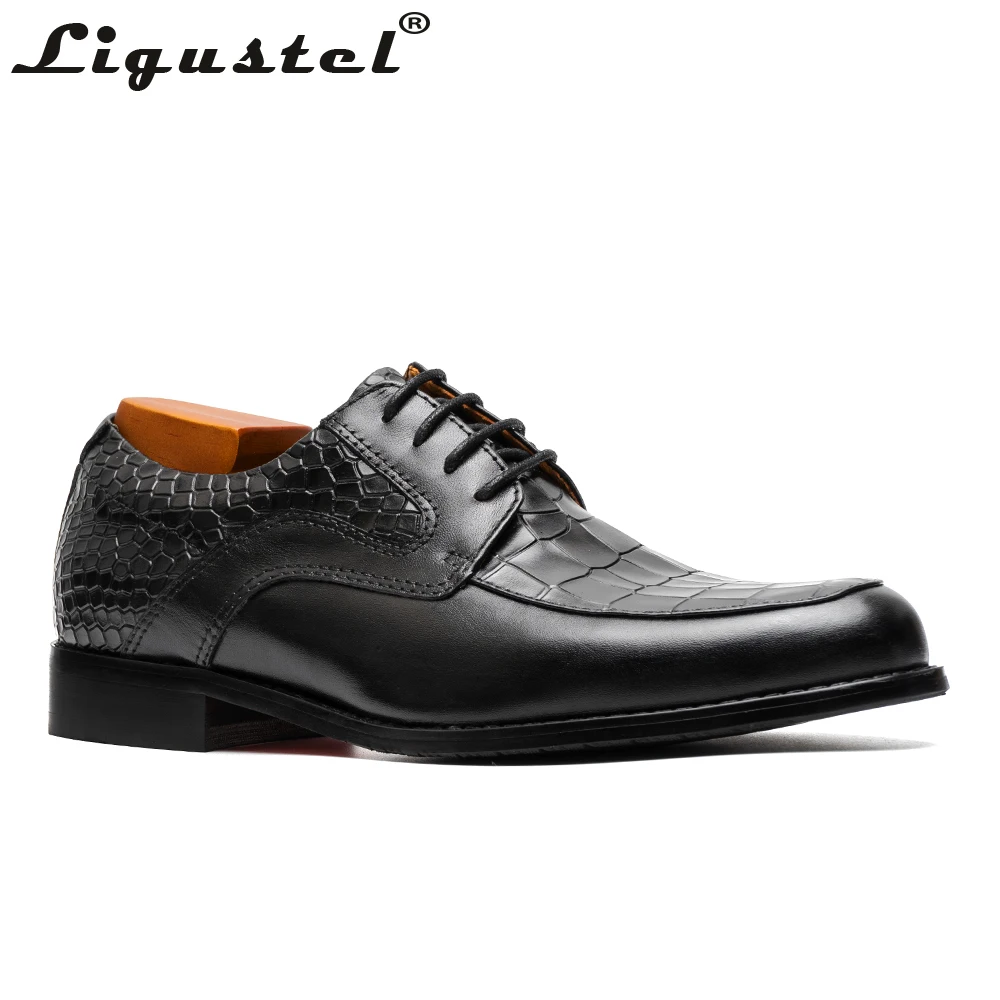 

Men Dress Shoes Red Bottom Designer Oxford Shoes Crocodile Snakeskin Leather Men Formal Business Wedding Party Zapatos de hombre