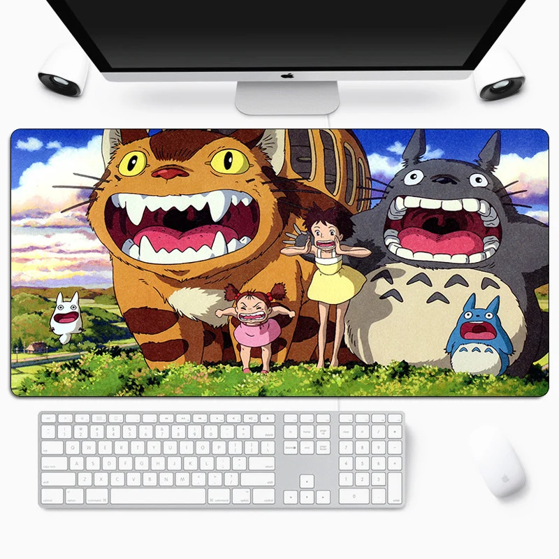 Мультяшный коврик для мыши Tonari No Totoro милый аниме большой игровой 80x30 см Otaku с