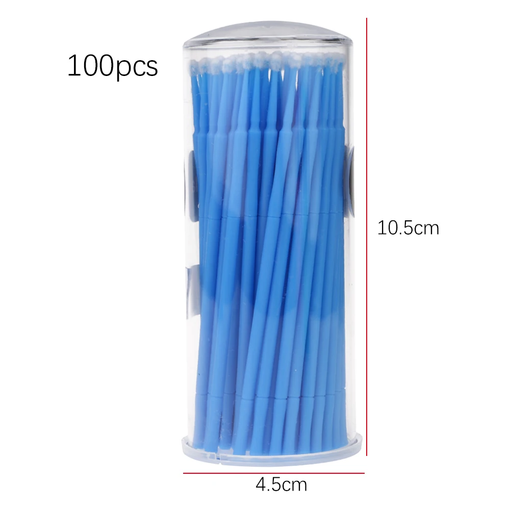 

Brushes 100PCS Micro Swab Disposable Makeup Tools Non-linting Green 101