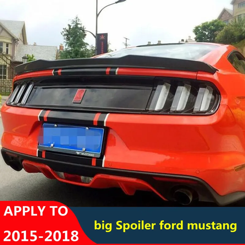 Спойлер из углеволокна крылья Мустанг багажник хвост 15 16 17 18 для Ford Mustang ABS Материал V8 V6 Coupe автомобильный спойлер стиль
