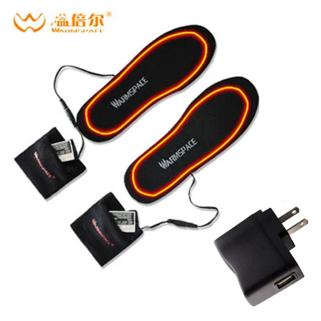 US Plug Зимняя Лыжная стелька стельки с перезаряжаемым подогревом стопы стельки для утепления тепловой электрический аккумулятор стельки с подогревом спорта на открытом воздухе - Цвет: US Plug