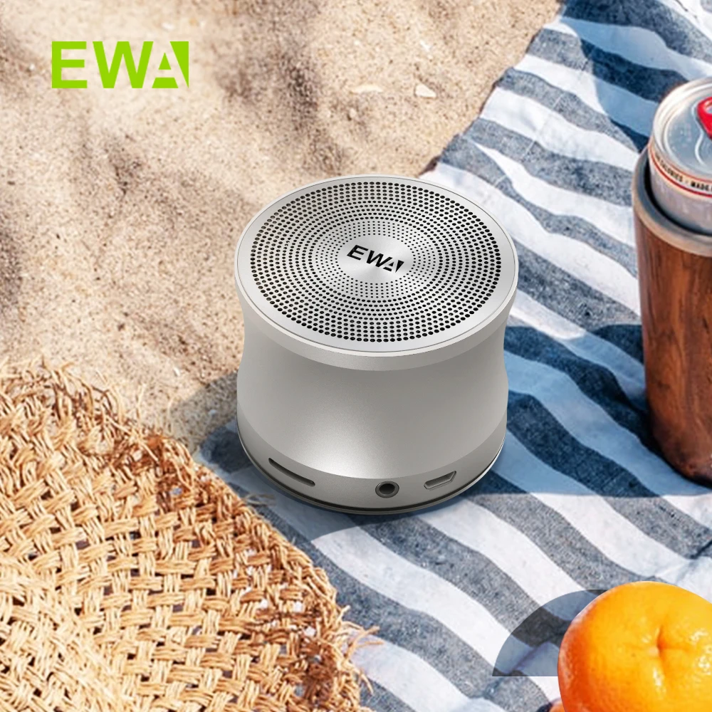 EWA A109 TWS Bluetooth Speaker Metal Portable Music Speakers With AUX-IN, Micro SD, Microphone, Hands-Free For Home Sound Box