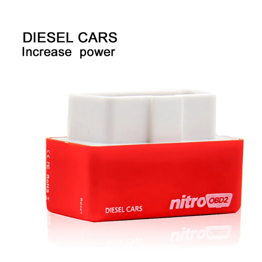 NITROOBD2 Derv Car Power Fuel Saver Performance Tuning Box 35% More Power OBDII Diagnostic Tool Retail Box Car Accessories