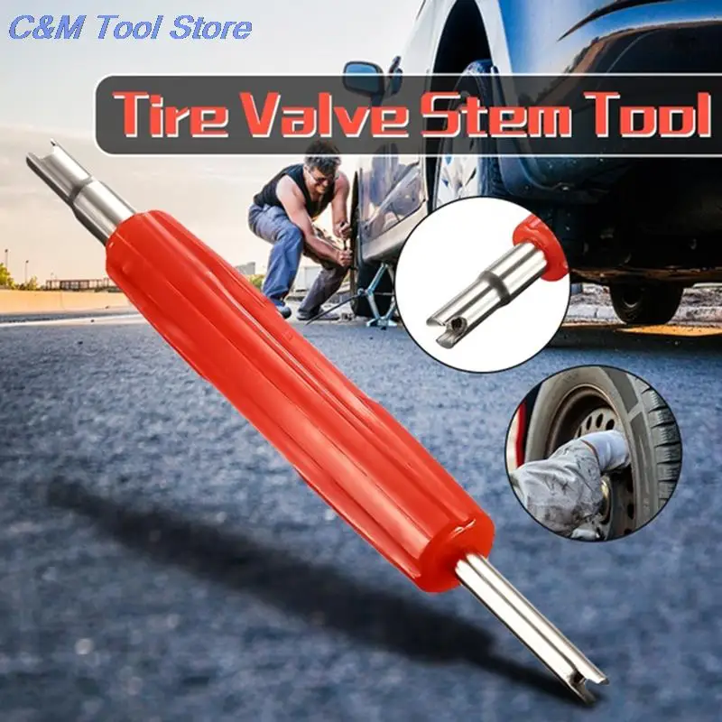 Tire Valve Stems Zinc Alloy 100Pcs Core Part Valve core wrench Car Truck Replacement
