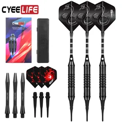 Premium 18g Soft Tip Darts with Aluminum Shaft for Professional and Family Entertainment (WHITE)